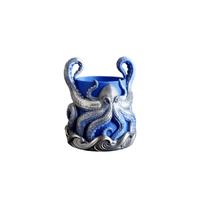 Octopus-shaped flower pot gray