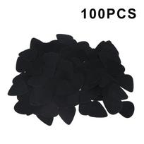 100Pcs Abs Acoustic Electric Guitar Ukulele Bass Smooth Picks 0.46Mm Plectrums Acoustic Electric Guitar Accessories 100Pcs black