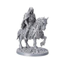 3D Printed Skeleton Undead Knight Statue Gothic Style Grim Reaper Figurine  Study sidabras