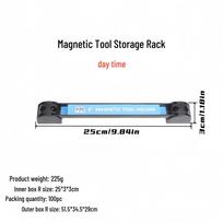 Magnetinis įrankių ir stalo įrankių laikiklis - Stiprus magnetinis stovas virtuvės reikmenims ir techninei įrangai laikyti gray