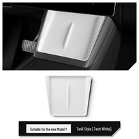 Tesla Model Y 2025 Silicone Anti-Slip Wireless Charger Pad for Center Console gray