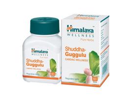 Himalaya Pure Herbs Shuddha Guggulu, Širdies sveikata Moduliuoja kraujo lipidų kiekį, Padeda sumažinti per didelį cholesterolio kiekį kraujyje - 60 tablečių