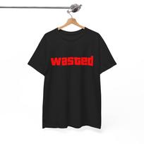 Wasted GTA Graphic Shirt Gaming Gamer Grand Theft Auto Unisex Heavy Cotton Tee M red