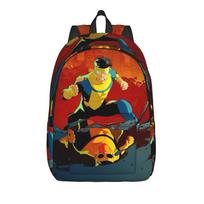 Invincibles Comic Backpack for Men Women Casual High School Business Daypack  Laptop Canvas Bags Outdoor 15 inches black