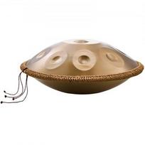 Handpan būgnas, 56x56x25 cm, auksinė