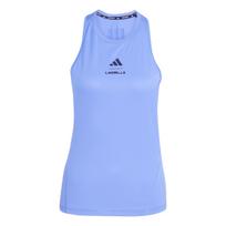 Adidas Les Mills Round Neck Comfortable Striped Sleeveless Sports Tank Top Women Tops KD4356 S gray