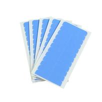 Strong Adhesive Double-Sided Wig Tape for Hair Extensions - Waterproof & Sweatproof Lace Net Replacement Sheets 1 sheet, 12 pieces mėlyna