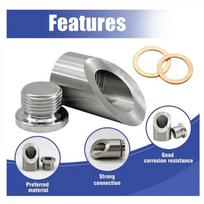 Exhaust Weld in Bung M18 X 1 5 Thread Oxygen Sensor Fitting Bungs with Washer Universal Fit