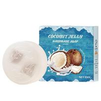Coconut Oil Essential Oil Soap Natural Plant Coconut Milk Handmade Soap for Bath & Face 1 piece (100g) white