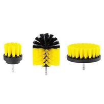 UNTIOR Electric Drill Brush Attachment Set Power Scrubber Brush Car Polisher Kitchen Bathroom Cleaning Kit Toilet Cleaning Tools yellow