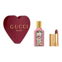 Gucci Flora Gorgeous Gardenia Eau De Parfum With Lipstick Set Perfume 50ml+Velvet Lipstick #217
