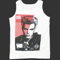 Billy Idol Pop Punk Rock TSHIRT vest top unisex white S2XL Unisex T-Shirt M pink