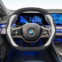 Suede vairo apdangalas BMW 1/3/5 serijai, X1/X2/X3/X5/i3/iX3 ir 5 serijos PHEV 38cm gray