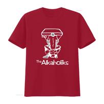 Vintage Hip Hop Tha Alkaholiks Rap Line Art Print Streetwear Casual T Shirt Vintage Soft Homme Unisex Stretched S brown