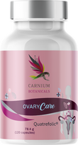 Carnium Botanicals OvaryCare maisto papildas moterims su mioinozitoliu ir folio rūgštimi, 120 kapsulių