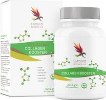 Carnium Botanicals Vegan Collagen Booster papildas su vitaminu C ir aminorūgštimis, 60 kapsulių