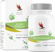 Carnium Botanicals Algae Omega 3 veganiškos omega 3 kapsulės, 400mg DHA, 200mg EPA, 60 kapsulių