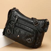 Elegant Women Crossbody Bag, Chic Multiple Pockets Soft Leather Shoulder Bag, Perfect for Daily Commuting, Carrying Phe Change juoda