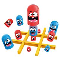 Tic-Tac-ToeFunny Monster Game, Desktop Board Game, Mini Game for Parties, Gift for Kids and Adults, Parent-Child Interactive Toy red