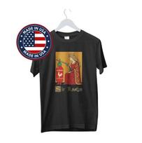 Sir Racha Funny Medieval Hot Sauce T-Shirt Sarcastic Vintage Graphic Tee L brown