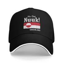 „Nu-Det-Nuuk Grenland“ beisbolo kepuraitė, bėgimo hipių stiliaus, aukštos kokybės hiphopo kepuraitė, unisex stiliaus, suaugusiųjų mados dizaino, su užsegama kepurė. One Size red
