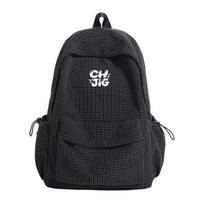 Schoolbag, high-value checkered schoolbag for women, minimalist campus large capacity, fashion backpack for middle school students, travel backpack ruda