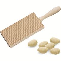Medinė gnocchi ir cavatelli makaronų lenta, 8,5 colio beige