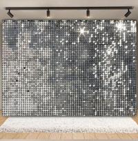 Auksinis Sidabrinis Blizgučiai Fotografijos Fonas Disco Fantazija Juodas Auksinis Blizgantis Pailgas Sequin Nuotraukų Fonai Gimtadienio Šventė Vestuvių Rekvizitas 47.2x31.5inch/120*80cm gray