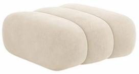 Pufas Cosmopolitan Design Koge Vogue 1, šviesiai smėlinė, 95 cm x 95 cm x 40 cm