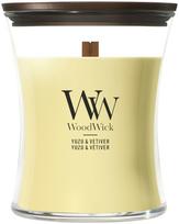 Žvakė, aromatinė WoodWick Yuzu & Vetiver, 50 - 65 h, 275 g, geltona sp.