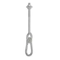 Sūpynių kilpa DOMAX, MHA 110, spl. pilka, d-12 mm, 110 mm, 8850