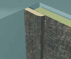 Lentjuostė KRONO ORIGINAL 8529, laminuotos 3D sienų dangos MDF K061 apdailai, 2600x25x6 mm