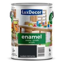 Universalus akrilinis emalis LUXDECOR, 2,5 l, juodasis deimantas, blizgus, vandens pagrindu