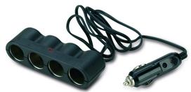 Automobilinis šakotuvas BOTTARI Four Sockets, 4 lizdų, su laidu, 12V/24V