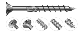 Konstrukciniai sraigtai medienai RAWLPLUG Procut, 6,0 x 150 mm, 30 vnt.