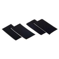 Kabliukų ir kilpučių tvirtinimo padukai FIX-O-MOLL Power, klijuojami, 90x50mm, 2vnt., juoda sp.