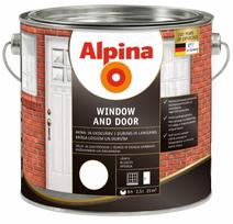 Dažai alkidinė emalė ALPINA Windows And Doors, 2,5 l, baltos spalvos, blizgūs langams ir durims