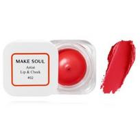 Make Soul Artist Lip & Cheek daugiafunkcė priemonė lūpoms ir skruostams - 02 Vivid Candy Red