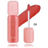 Make Soul Soft Airy Velvet Tint skysti matiniai lūpų dažai - 04 Coral Mood
