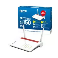 FRITZ!Box 6850 5G v2 5G/LTE maršrutizatorius su Wi-Fi 5, Mesh, DECT
