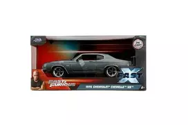 Jada Toys Fast & Furious 1970 Chevrolet Chevelle SS 1:24 Die-Cast Model Car - Gunmetal Grey