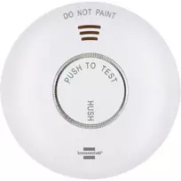 Brennenstuhl Connect WiFi RM A 3020 Smart Smoke Detector with App Control, Battery Operated, 120 mm x 36 mm, White