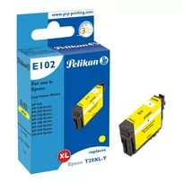 Pelikan E102 Suderinama Geltona Rašalo Kasetė High (XL) Talpa, skirta Epson XP-450 XP-440 XP-430 XP-350 XP-340 XP-330 XP-250 XP-240 XP-235, 1 vnt.