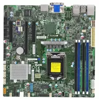 Pagrindinė plokštė Supermicro X11SSZ-QF Micro-ATX, LGA 1151, Intel C236, DDR4, dvigubas Gigabit LAN, IPMI, integruota grafika, HD garso