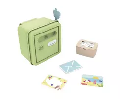 SMOBY Mailbox Life – sieninė laiškų dėžutė, antracito spalvos, cinkuotas plienas, cilindrinis užraktas, 2 raktai