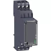 APC Schneider Electric RM22TG20 - Fazės valdymo relė, 3 fazės, 208-480 V AC, 2 C/O, 8 A, DIN bėgelis