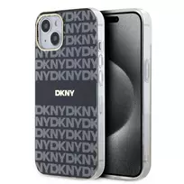 DKNY DKHMP15SHRHSEK iPhone 15 / 14 / 13 6.1 inch Black Hardcase IML Mono & Stripe MagSafe