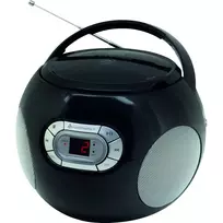 Soundmaster SCD5800BL nešiojamas CD radijo grotuvas su kasečių įrenginiu, USB, FM radiju ir mikrofonu – mėlynas