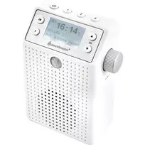 Soundmaster DAB60WE Sieninis Radijas DAB+, FM, Bluetooth, USB, Laisvų Rankų Funkcija, Atsparus Vandeniu, Baltas