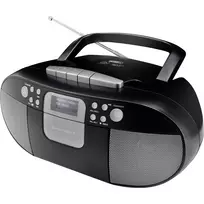Soundmaster SCD7800SW DAB+ FM radijas su CD ir kasečių grotuvu bei žadintuvu, juodas
